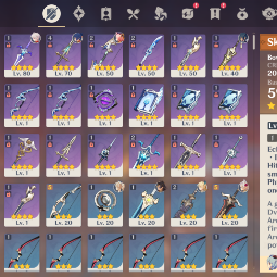 90LVL⭐Dehya(C1🔥Ganyu⭐Kaedehara Kazuha🔥Xiao💜EU💜2 |5 stars*  Weapons💜34 CHARACTERS💜AR. 55💜 2
